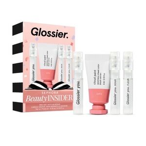 Glossier Cloud Paint Blush Trio - Coral Pink & Soft Rose